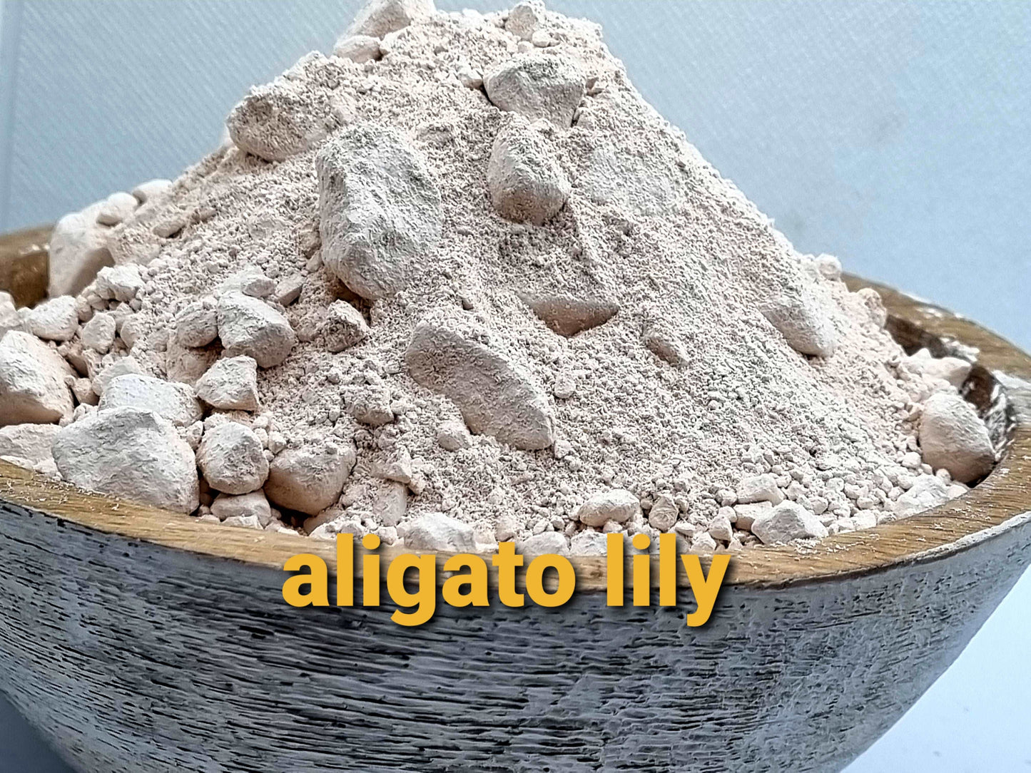 Smoked  Pimba Clay Powder/pebbles from Suriname