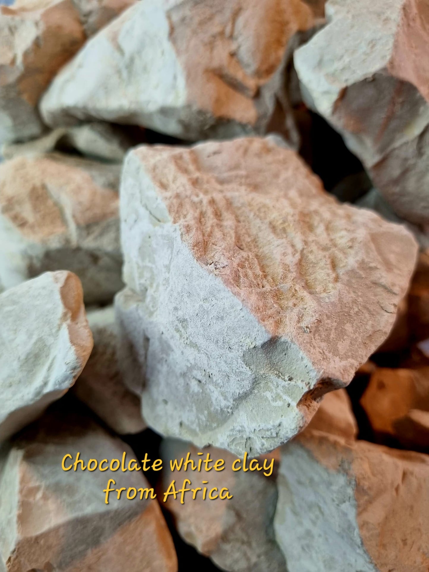 Edible Clay Chocolate White Natural Southern AFRICAN Clays from Zambia