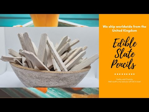 Indian Edible Slate Pencils - Natural Mineral Chalk Sticks For Snacking Or Traditional Use - 450-470 Gram Bag