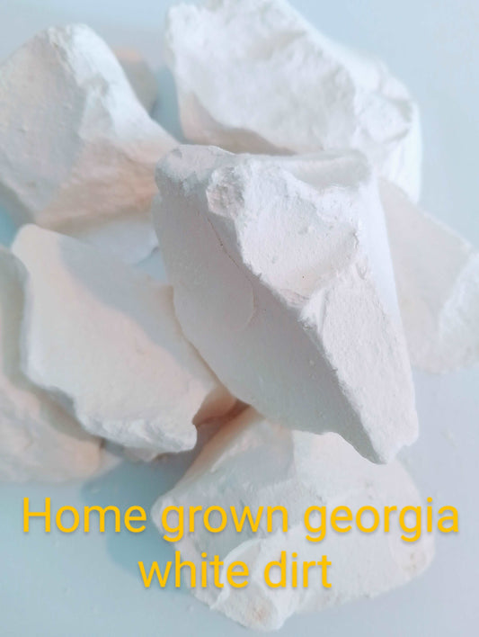 Edible dirt  Chunks  Home Grown Georgia White Dirt From USA 400grams