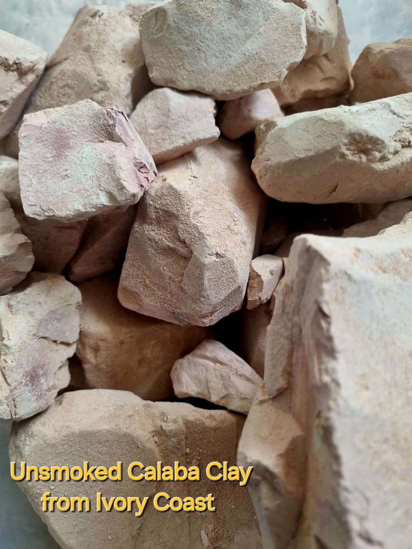 Edible Unsmoked Kaolin Lokpo Calaba Clay from Ivory Coast