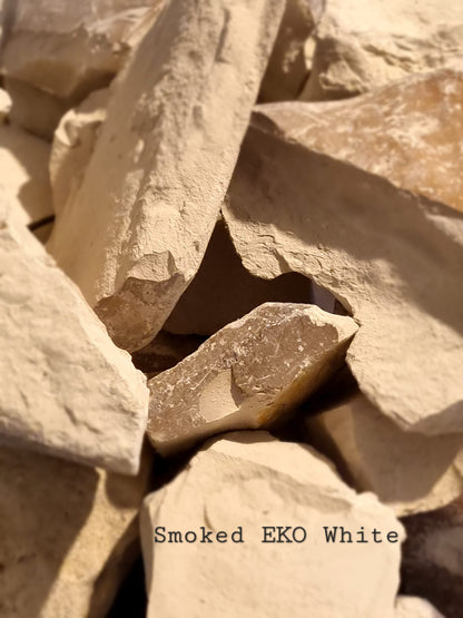 Edible Clay White Smoked EKO African edible Clays Natural