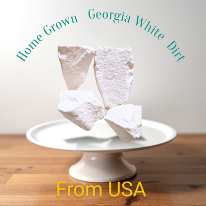 Edible dirt  Chunks  Home Grown Georgia White Dirt From USA 400grams