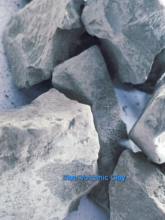 Edible Clay Natural Dark Blue Volcanic Clay