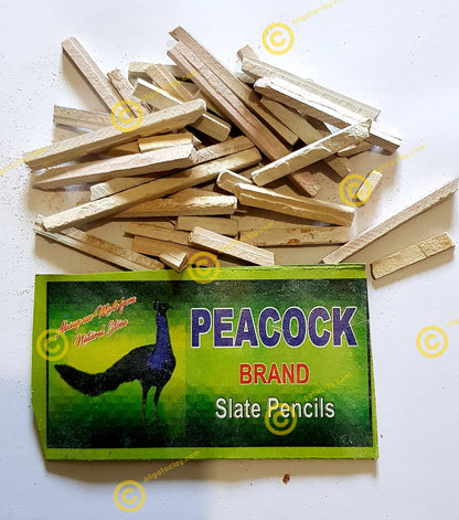 PEACOCK BRAND Broken Slate Pencil 25grams Sample