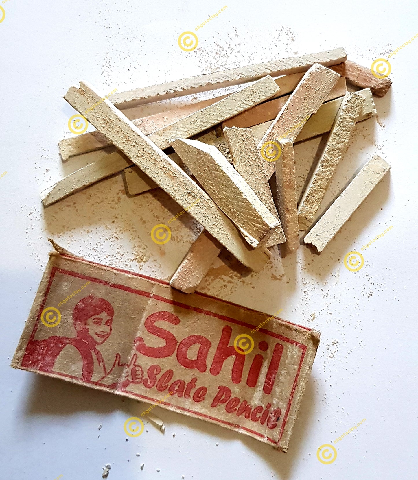 SAHIL Brand Broken Slate Pencils 25grams Sample